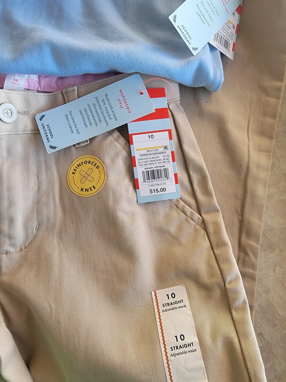 SET Of 2 Cat & Jack School Uniform, Shirt & Pants Size L(10/12) ($26)